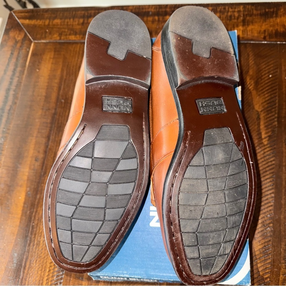 Nunn Bush Gel Comfort Men's Brown Leather Slip On Dress Loafers size 11 - Picture 13 of 16